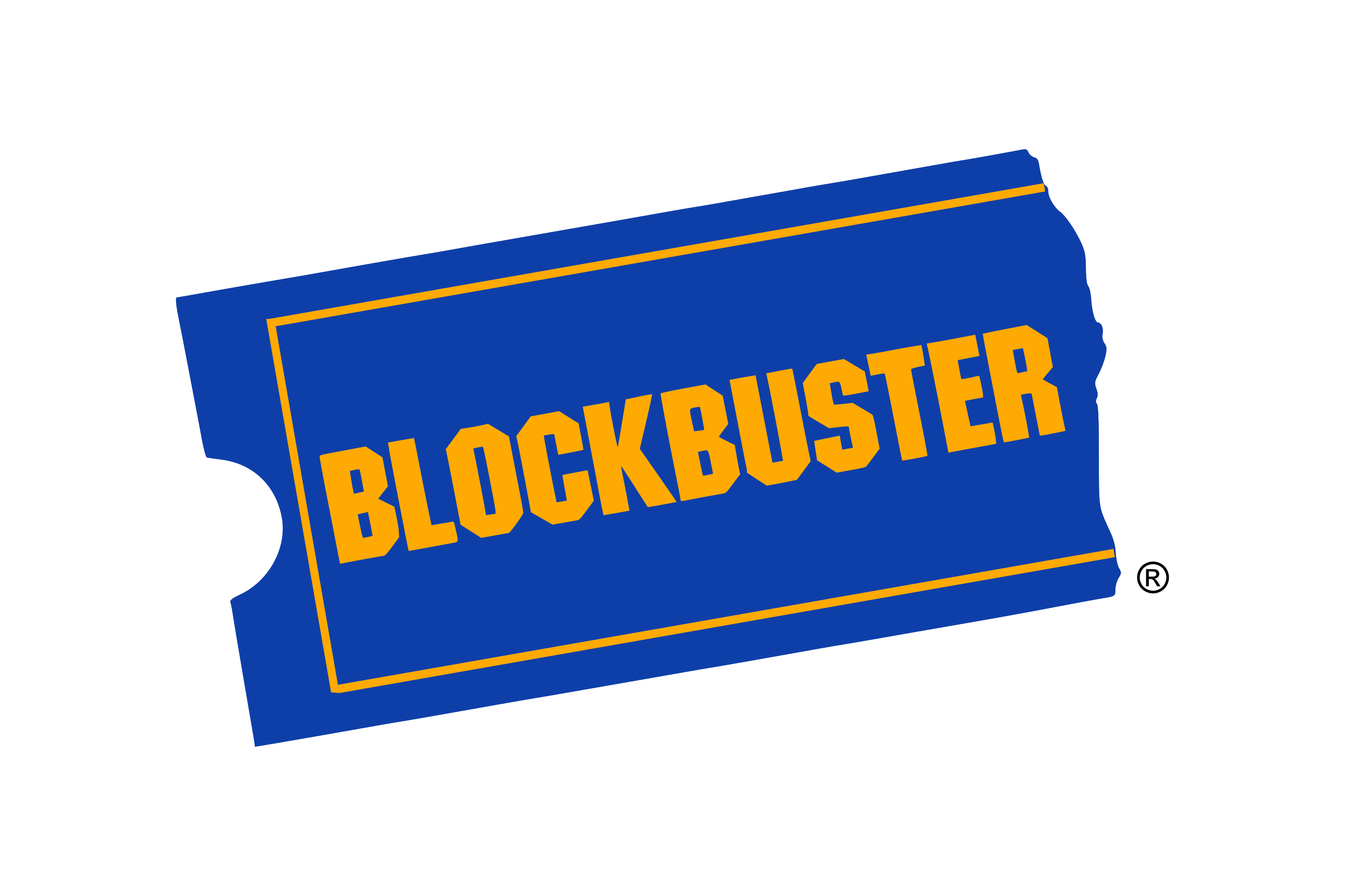 Blockbuster logo store